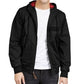 Jaqueta bomber leve masculina American Rag, preta, tamanho grande