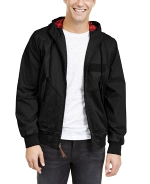 Jaqueta bomber leve masculina American Rag, preta, tamanho grande