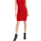 Vestido suéter feminino sem mangas Maison Jules vermelho tamanho X-Large