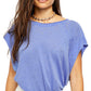 Camiseta Halo Feminina Free People Azul Tamanho Grande