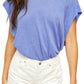 Camiseta Halo Feminina Free People Azul Tamanho Grande