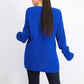 Suéter feminino Charter Club Petite de algodão canelado com punho, azul, tamanho P