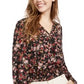 Blusa franzida Ultra Flirt Junior preta tamanho grande