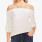 Vince Camuto Top Halter Feminino Ombro a Ombro Branco Tamanho 1X