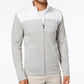 Jaqueta Alfani Masculina Colorblocked com Zíper Completo Cinza Tamanho XX-G