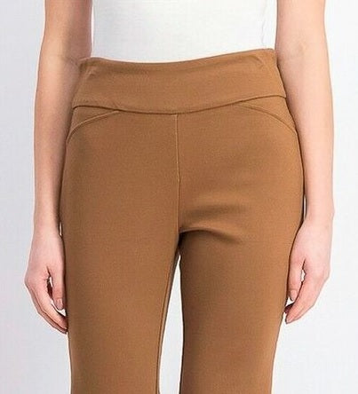 Calça Ponte Feminina Cambridge Pull On Charter Club Marrom Tamanho 18