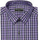 Camisa social xadrez masculina Alfani roxa tamanho 15-15,5-34/35