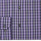 Camisa social xadrez masculina Alfani roxa tamanho 15-15,5-34/35