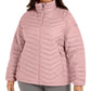 Jaqueta acolchoada Columbia Plus Powder Lite feminina, rosa, tamanho 2XL