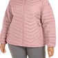 Jaqueta acolchoada Columbia Plus Powder Lite feminina, rosa, tamanho 2XL