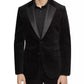 Calvin Klein Jaqueta Esportiva Masculina Slim-Fit Veludo Cinza Escuro Tamanho Grande