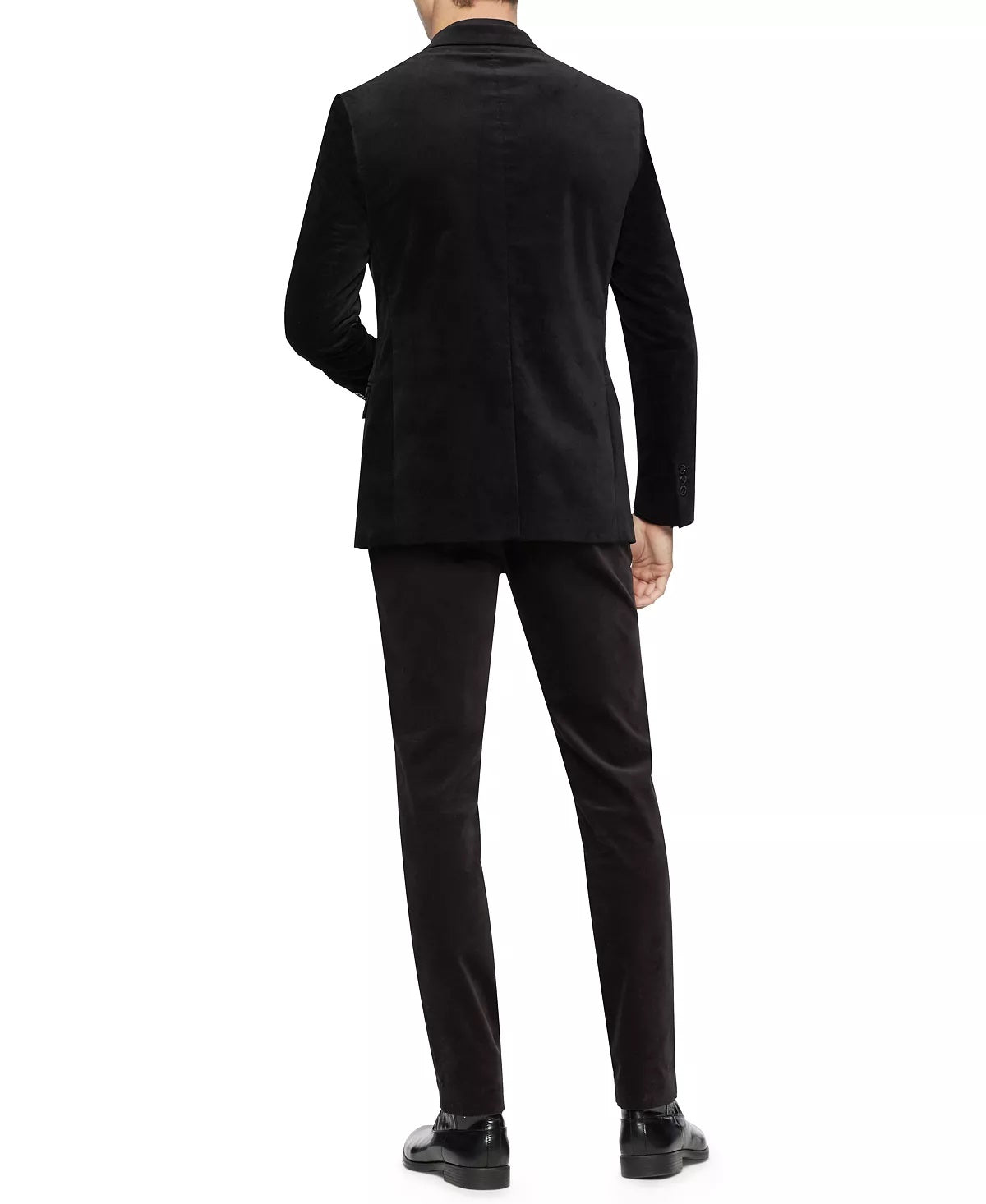 Calvin Klein Jaqueta Esportiva Masculina Slim-Fit Veludo Cinza Escuro Tamanho Grande