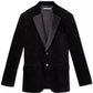 Calvin Klein Jaqueta Esportiva Masculina Slim-Fit Veludo Cinza Escuro Tamanho Grande