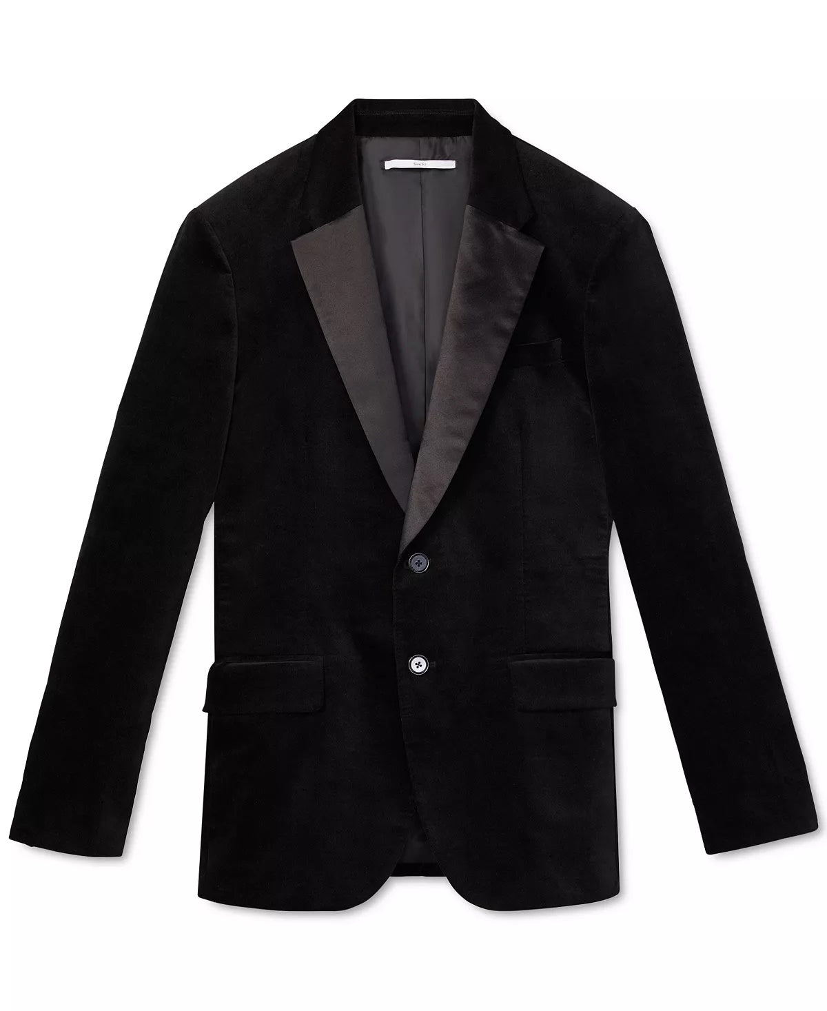 Calvin Klein Jaqueta Esportiva Masculina Slim-Fit Veludo Cinza Escuro Tamanho Grande