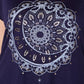 Camiseta feminina estilo &amp; co plus size com estampa de lua azul tamanho 0X