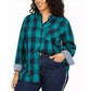 Camisa xadrez plus size feminina Tommy Hilfiger verde tamanho 3X