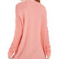 Cardigan de malha trançada com abertura frontal Ultra Flirt Juniors, laranja escuro, tamanho extra grande