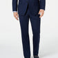 Terno masculino Marc New York Modern Fit Stretch Birdseye Azul Tamanho 40