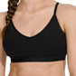 Sutiã esportivo Nike Light Support Yoga feminino, preto, tamanho grande