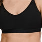 Sutiã esportivo Nike Light Support Yoga feminino, preto, tamanho grande