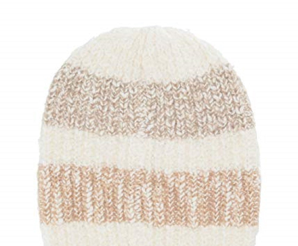 Gorro Listrado Aconchegante Feminino Free People Branco Tamanho Regular