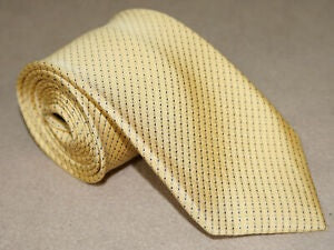 Gravata de seda masculina Tasso Elba mini dourada tamanho único
