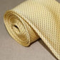 Gravata de seda masculina Tasso Elba mini dourada tamanho único