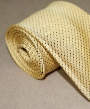 Gravata de seda masculina Tasso Elba mini dourada tamanho único