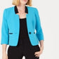 Terno feminino Le Suit com um botão e contraste, azul, tamanho 4