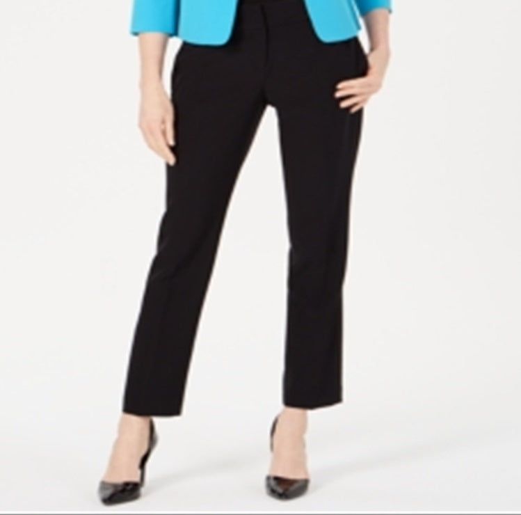 Terno feminino Le Suit com um botão e contraste, azul, tamanho 4