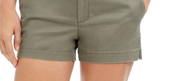 Shorts Chino Feminino Style &amp; Co Verde Tamanho 18