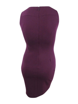 Vestido justo feminino Calvin Klein Starburst roxo tamanho 6 pequeno