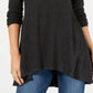 Suéter túnica feminino estilo &amp; co., cinza, tamanho extrapequeno