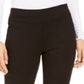 Calça skinny feminina Alfani com bainha enfeitada e tornozelo, preta, tamanho 4