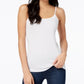 Camisola ajustável feminina Maison Jules, branca, tamanho médio