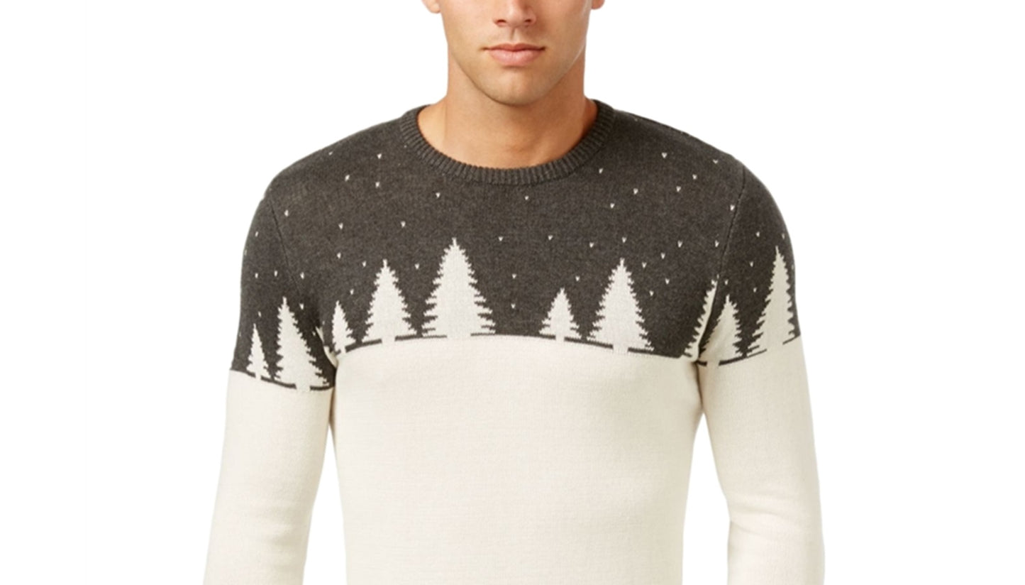 Suéter masculino de malha com blocos de cores Holiday Arcade, cinza, tamanho XX-G