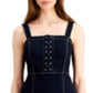 Vestido jeans feminino com cadarço INC International Concepts, azul, tamanho 6