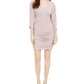 Vince Camuto Mini Vestido de Festa Glitter Feminino Rosa Tamanho 2