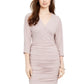Vince Camuto Mini Vestido de Festa Glitter Feminino Rosa Tamanho 2