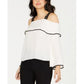 Blusa tomara que caia Thalia Sodi feminina, branca, tamanho médio