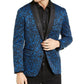 INC International Concepts Jaqueta esportiva slim fit metálica masculina azul tamanho XXB
