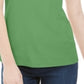 Karen Scott Blusa Feminina Manga Curta Gola Redonda Verde Tamanho XS
