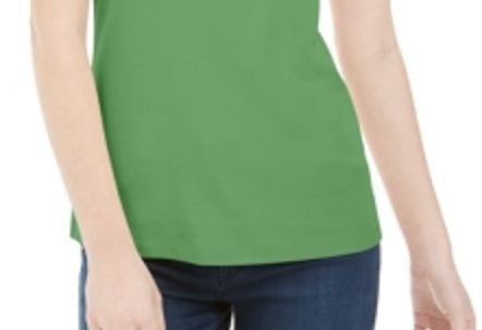 Karen Scott Blusa Feminina Manga Curta Gola Redonda Verde Tamanho XS