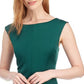 Vestido Scuba Fit &amp; Flare Donna Ricco Feminino Verde Tamanho 6