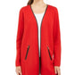 Sobretudo feminino Charter Club, vermelho, tamanho pequeno, L