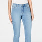 Calça jeans feminina Charter Club Lexington Tummy Control com perna reta, azul, tamanho 6