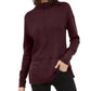 INC International Concepts Top feminino com decote em V canelado, roxo, tamanho X-S