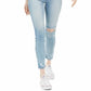 Calças jegging femininas Nikki High Rise Rewash, azuis, tamanho 5