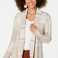 Cardigan xadrez jacquard feminino Style &amp; Co, marrom, tamanho extrapequeno