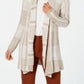 Cardigan xadrez jacquard feminino Style &amp; Co, marrom, tamanho extrapequeno